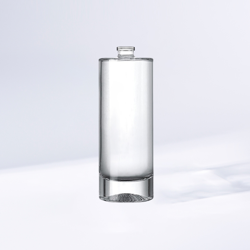 J2433 透明円筒ねじ口香水瓶 100ml